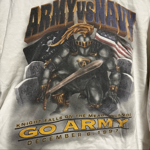 1997 ARMY VS NAVY Long Sleeve Shirt, XL 12th man lives on beat NAVY Football - Picture 4 of 6